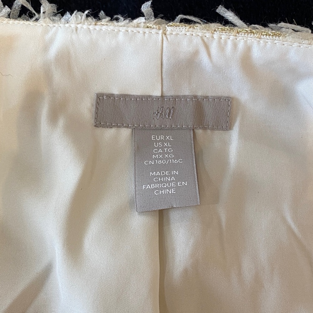 H&M Cream Bouclé Open-Front Jacket - Picture 2 of 11